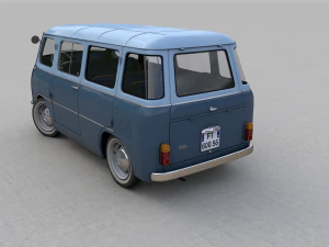 fiat 600 multipla coriasco familiare 1956 3D Model
