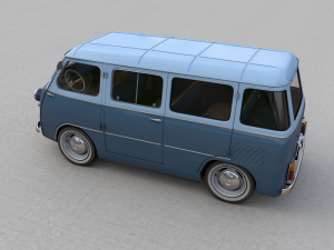 fiat 600 multipla coriasco familiare 1956 Model 3D