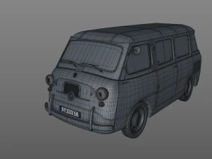 fiat 600 multipla coriasco familiare 1956 3D Model