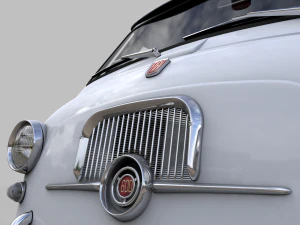 fiat 600 multipla coriasco ambulanza 1956 3D Model