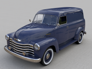 chevy 3100 panel truck 1951 3D 모델