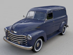 панельный грузовик chevy 3100 1951 г. 3D Модель