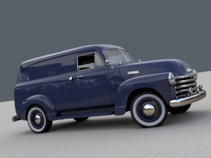 chevy 3100 panel truck 1951 3D-Modell