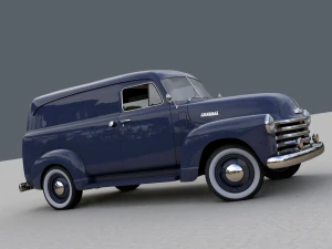 caminh&atilde;o painel chevy 3100 1951 Modelo 3D