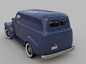 caminh&atilde;o painel chevy 3100 1951 Modelo 3D