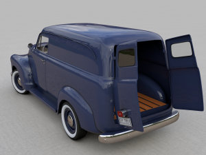 chevy 3100 panel truck 1951 3D-Modell