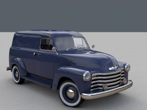 chevy 3100 panel truck 1951 3D-Modell