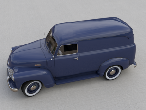 chevy 3100 panel truck 1951 3D-Modell