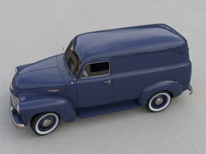 caminh&atilde;o painel chevy 3100 1951 Modelo 3D