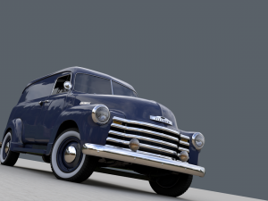 chevy 3100 panel truck 1951 3D-Modell