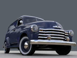 chevy 3100 panel truck 1951 3D-Modell