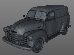 chevy 3100 panel truck 1951 3D-Modell