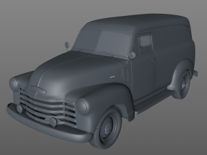 chevy 3100 panel truck 1951 3D-Modell