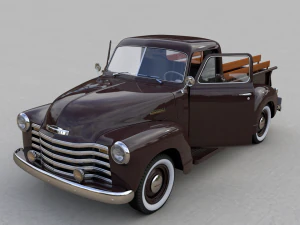 Chevy 3100 pickup 1951 3D Model