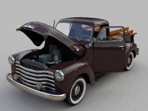 Chevy 3100 pickup 1951 3D Model