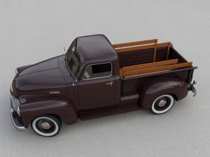Chevy 3100 pickup 1951 3D Model