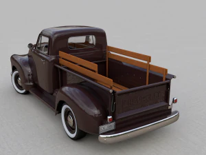 Chevy 3100 pickup 1951 3D Model