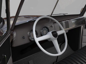 Chevy 3100 pickup 1951 3D Model