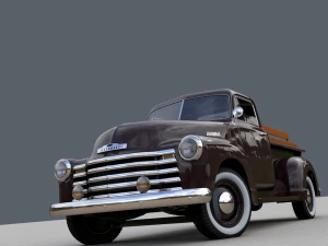 Chevy 3100 pickup 1951 3D Model