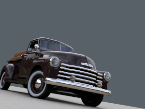 Chevy 3100 pickup 1951 3D Model