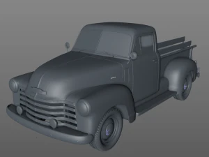 Chevy 3100 pickup 1951 3D Model