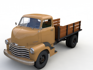 chevy coe flatbed truck 1949 3D 모델