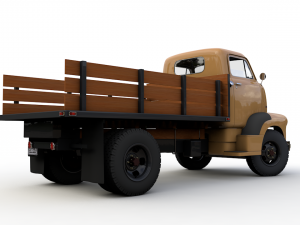 chevy coe flatbed truck 1949 Modello 3D