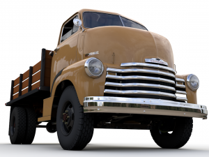 chevy coe flatbed truck 1949 Modello 3D
