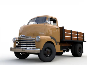 chevy coe flatbed truck 1949 3D Model