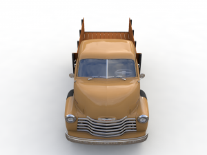 chevy coe flatbed truck 1949 Modello 3D