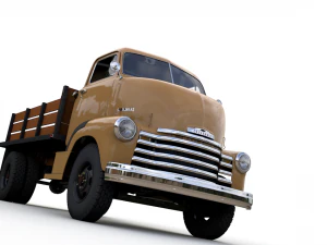 chevy coe flatbed truck 1949 3D Model