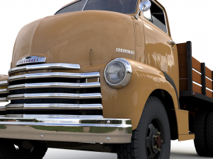 chevy coe flatbed truck 1949 Modello 3D