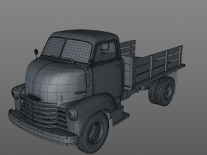chevy coe flatbed truck 1949 Modello 3D