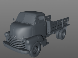 chevy coe flatbed truck 1949 Modello 3D