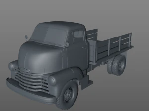 chevy coe flatbed truck 1949 3D Model