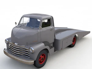caminhoneiro de reboque chevy coe 1949 Modelo 3D