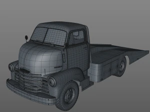 camionista chevy coe 1949 Modello 3D