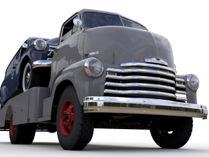 chevy coe tow trucker 1949 and 3100 panel truck 1951 Modelo 3D