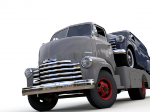 chevy coe tow trucker 1949 and 3100 panel truck 1951 Modelo 3D