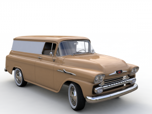 chevy 3100 apache panel van 1958 3Dモデル