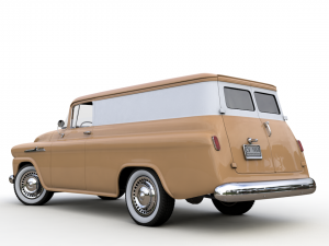chevy 3100 apache panel van 1958 3Dモデル