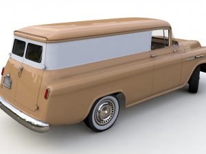 chevy 3100 apache panel van 1958 3Dモデル