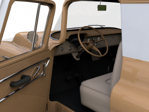chevy 3100 apache panel van 1958 3Dモデル