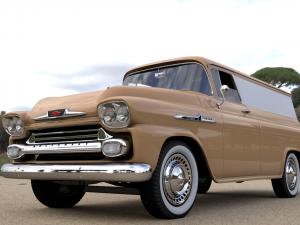 chevy 3100 apache panel van 1958 3Dモデル