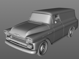 chevy 3100 apache panel van 1958 3Dモデル