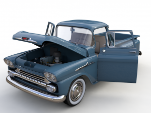 chevy 3100 apache pickup 1958 3D-Modell