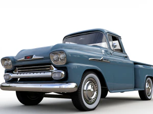 chevy 3100 apache pickup 1958 3D Model