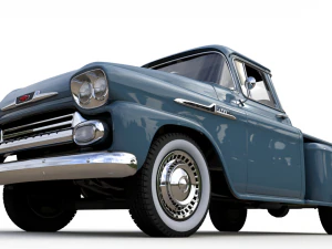 chevy 3100 apache pickup 1958 3D Model