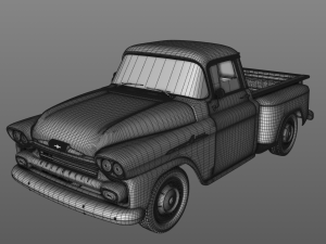 chevy 3100 apache pickup 1958 3D-Modell
