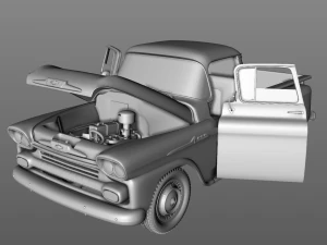 chevy 3100 apache pickup 1958 3D Model